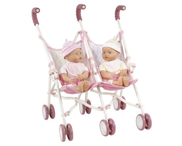 Uitgebreid Misbruik satire Baby Born Little tweeling in buggy - Buitenspeelgoed Winkel