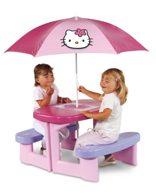 zoals dat Optimistisch Ellendig Smoby Picknick tafel Hello Kitty - Buitenspeelgoed Winkel